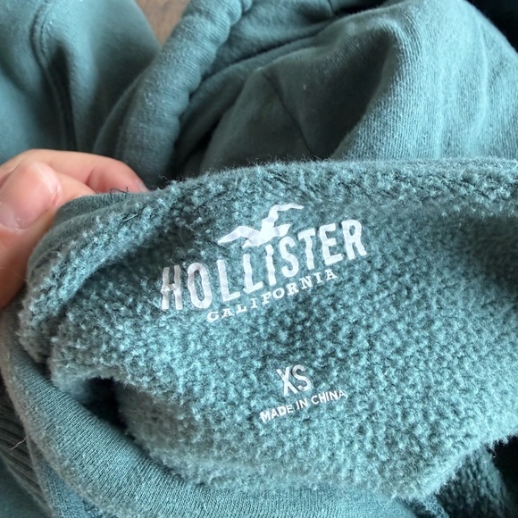 Hollister Teal Fleece Yosemite Hoodie size small - Picture 2 of 2